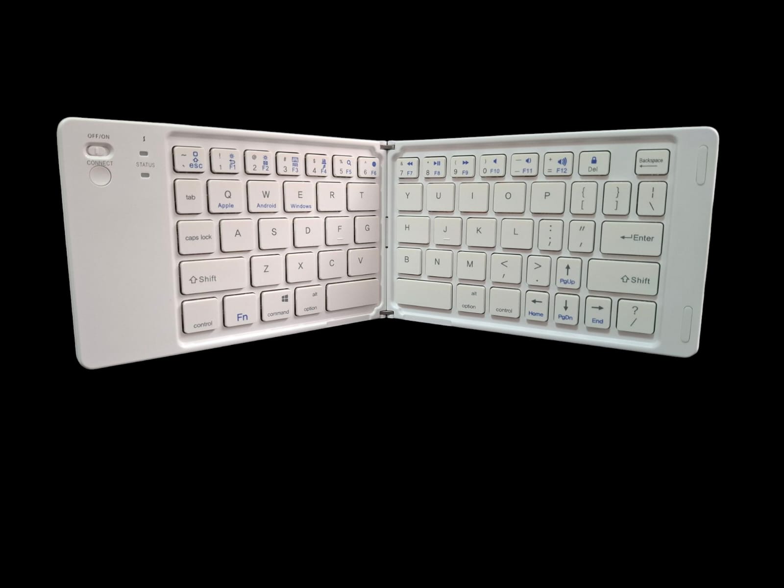 Miniatura 2 de Teclado  Plegable Bluetooth Blanco